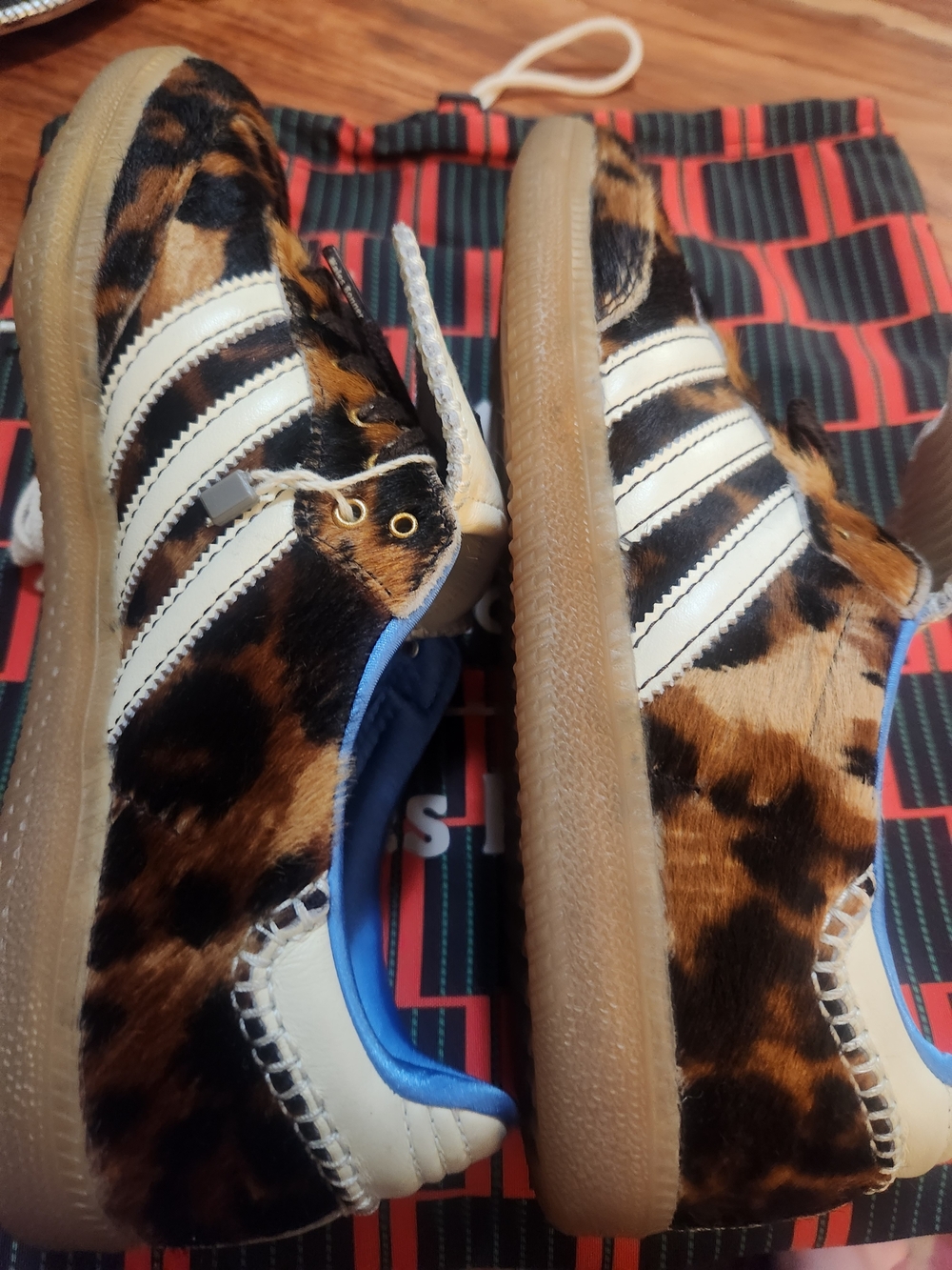Wales Bonner x Adidas Lepoard Sambas - Picture 4 of 5